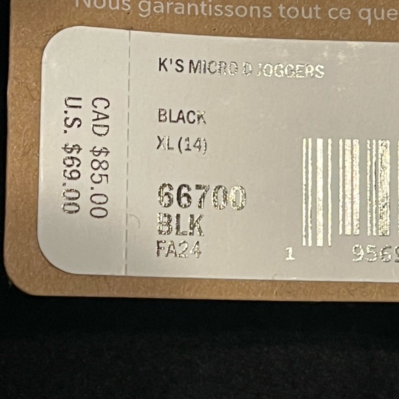 NWT! Patagonia Kids / Youth Micro D Joggers, Size XL (14)! - Picture 7 of 7